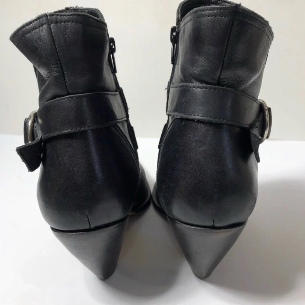 Charlie 1 Horse Handcrafted Leather Cowgirl Black Boots. Size 8. - Picture 5 of 9